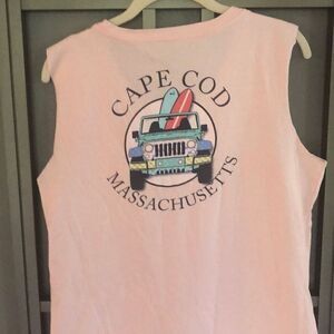 Cuffy’s Cape Cod surfing cut off T-shirt tank size L￼